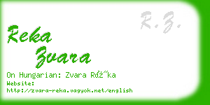 reka zvara business card